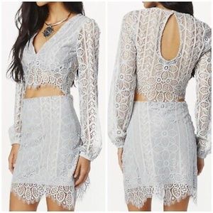 For Love & Lemons Layla Two-Piece Skirt Set